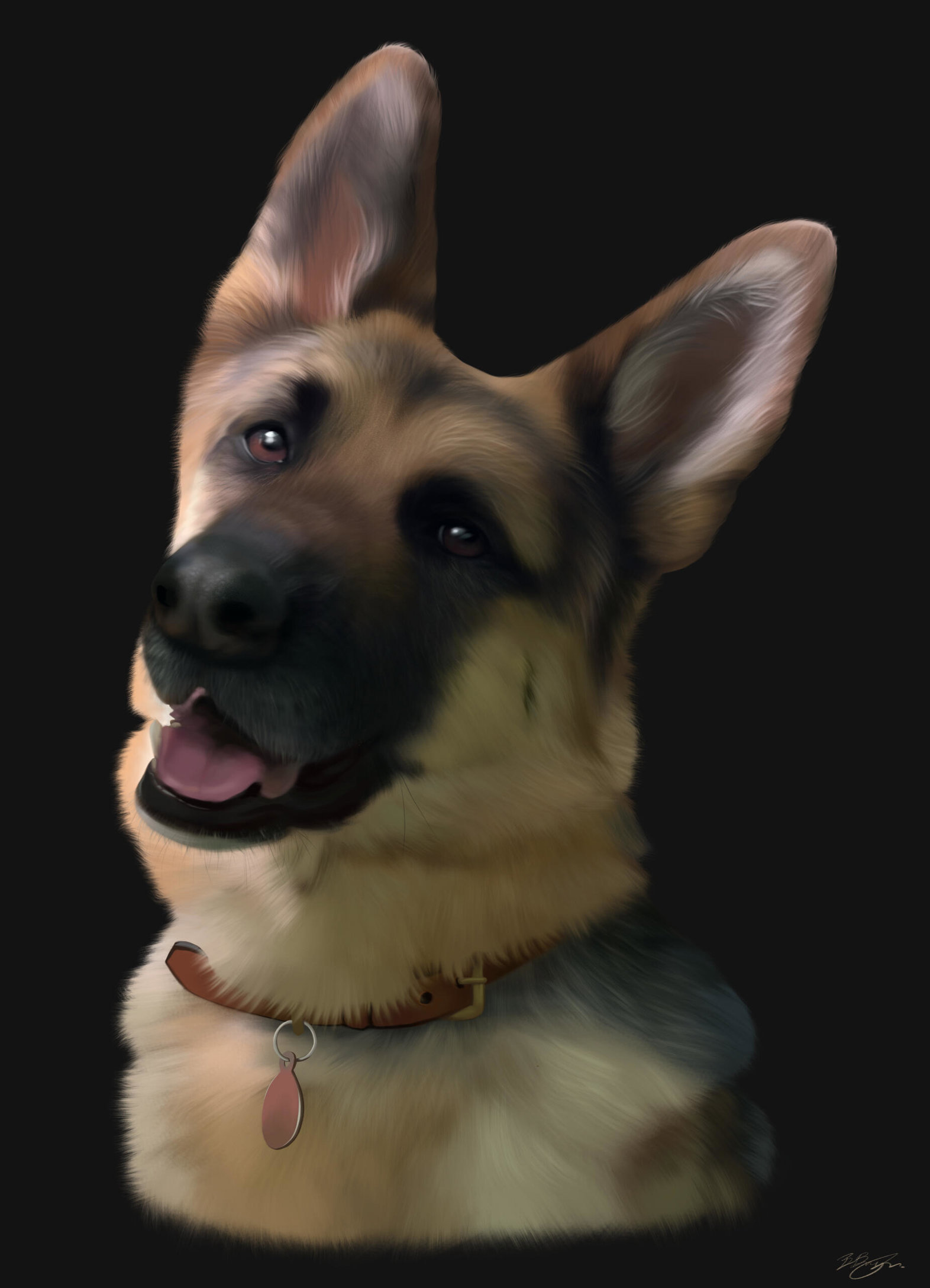 Digital Pet Portrait